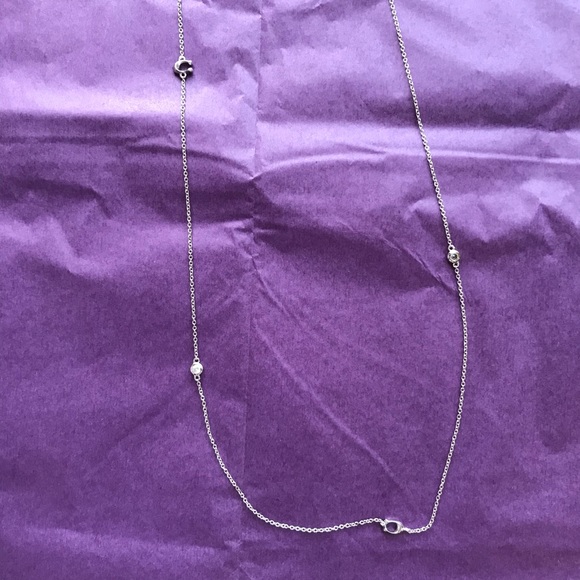 Coach Chain Long Necklace (F37670) Silver - Picture 4 of 5